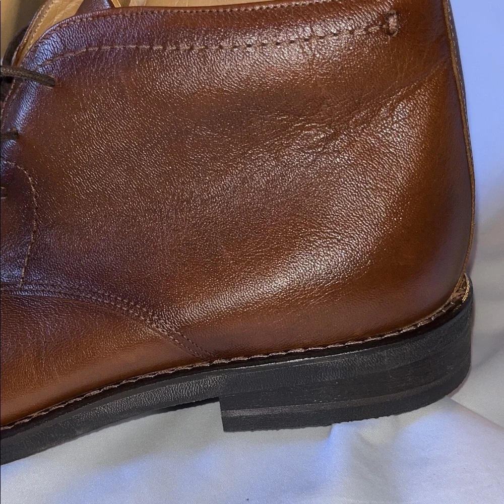 Flag Ltd Elegant Brown Leather Chukka Boots for Men